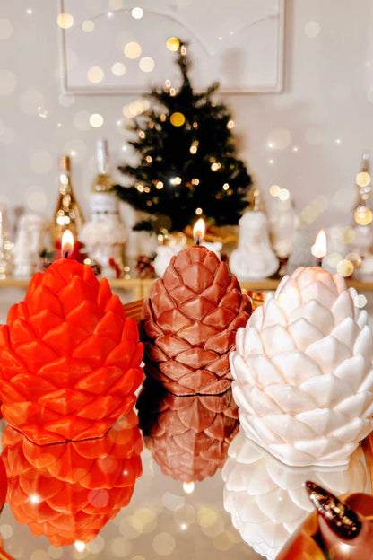 Tres Noël pomme de pin Pine-cone Candle