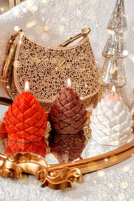 Tres Noël pomme de pin Pine-cone Candle