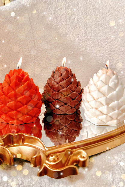 Tres Noël pomme de pin Pine-cone Candle